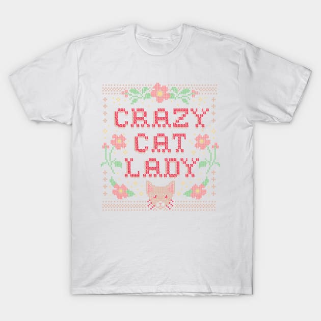 Crazy Cat Lady T-Shirt by thiagocorrea